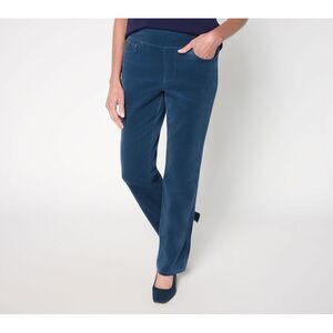 Maya J Women's Pants Sz 6 TripleLuxe Corduroy Boot Cut Pant Blue A703671